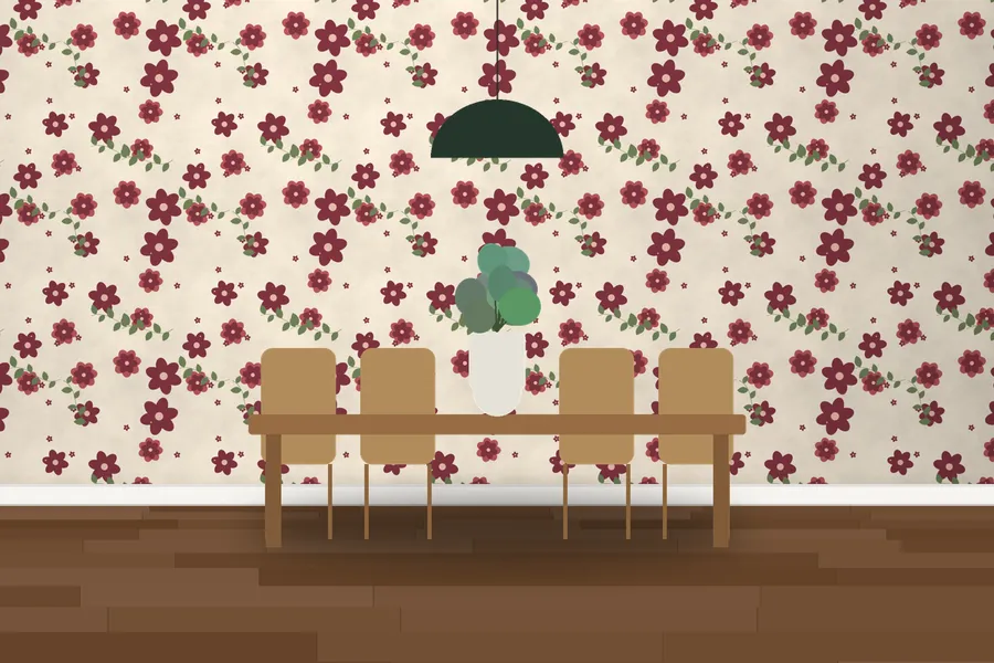 Coleton Grand Peony Wallpaper in a room