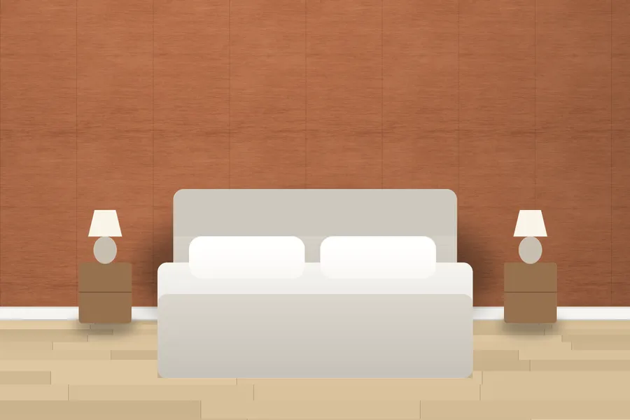 Parham Sisal Texture Wallpaper in a room