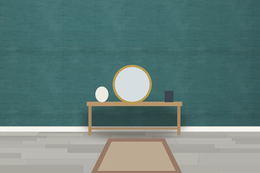 Dudmaston Sisal Texture Wallpaper in a room