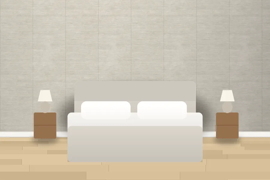 Killerton Woven Linen Wallpaper in a room
