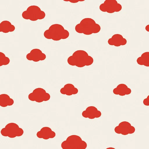 Penrose Cloud Nine Wallpaper in Bauhaus Primary