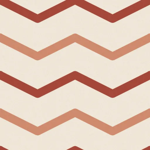 Quill Chevron Wallpaper in Brick & Bone