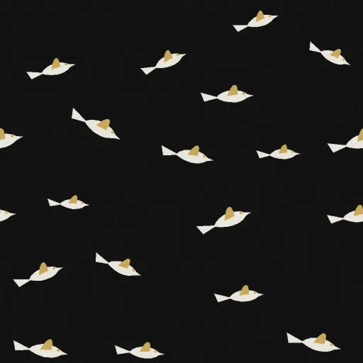 Mallory Flock of Birds Wallpaper in Noir