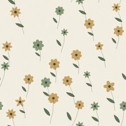 Garrick Wild Meadow Wallpaper in Sage & Cream