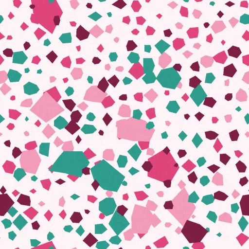 Baxter Terrazzo Wallpaper in Fuchsia Pop