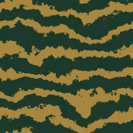 Bridger Zebra Wallpaper in Bottle Green Brass
