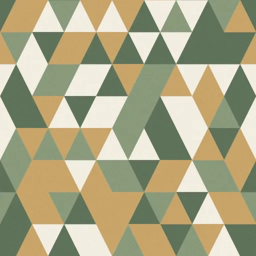Pembroke Triangle Wallpaper in Sage & Cream