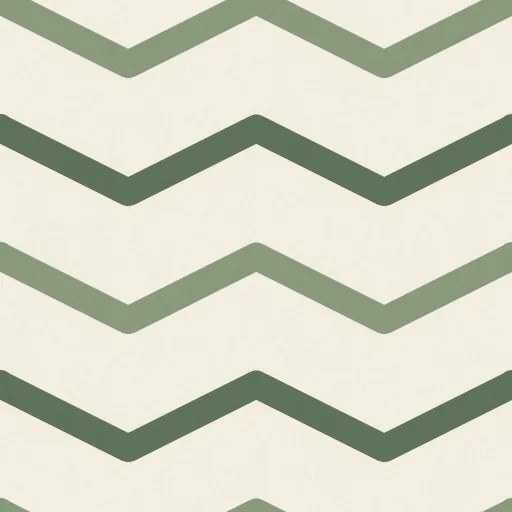 Brandon Chevron Wallpaper in Sage & Cream