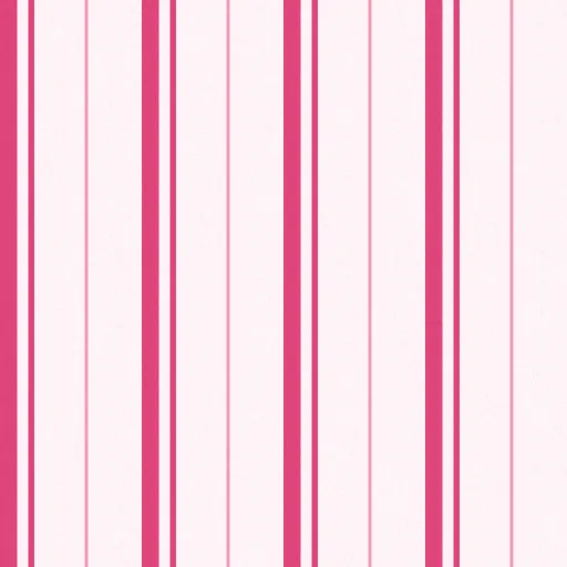 Blythe Ticking Stripe Wallpaper in Fuchsia Pop