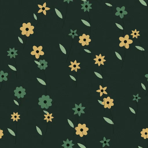 Rossiter Wild Meadow Wallpaper in Forest Night