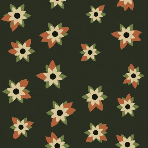 Sloane Rosette Floral Wallpaper in Moss & Rust