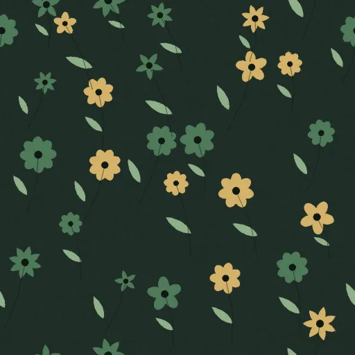 Paxton Wild Meadow Wallpaper in Forest Night