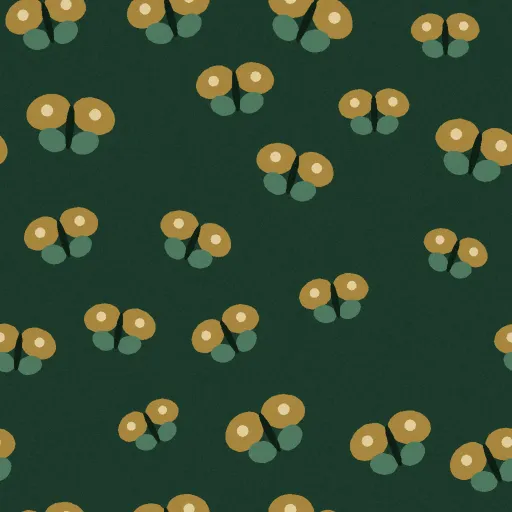 Greaves Butterfly Wallpaper in Bottle Green Brass