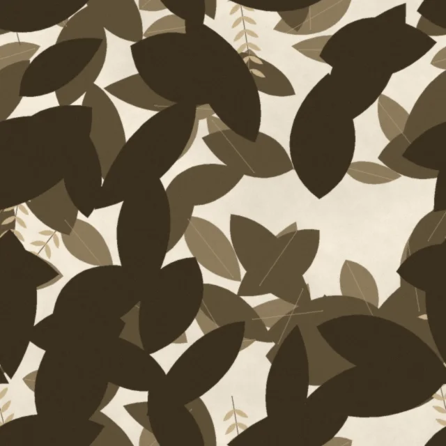 Florence Glasshouse Mural Wallpaper in Sepia Herbarium