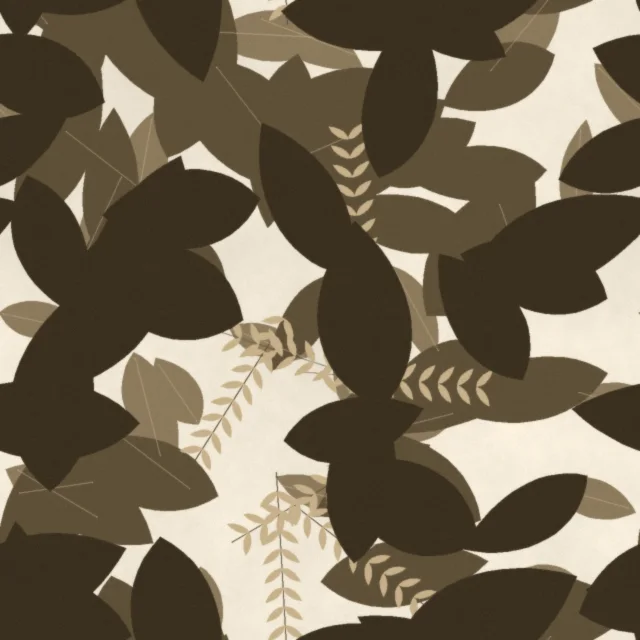 Ightham Glasshouse Mural Wallpaper in Sepia Herbarium