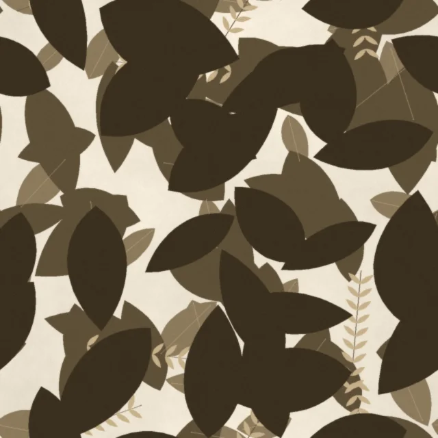 Buscot Glasshouse Mural Wallpaper in Sepia Herbarium
