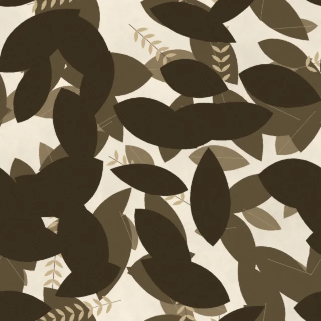 Felbrigg Wild Arbour Wallpaper in Sepia Herbarium