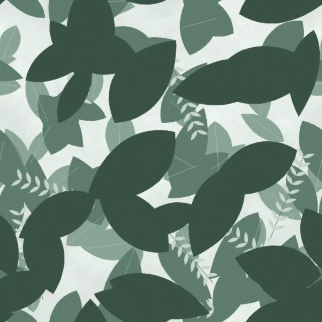 Chartwell Herbarium Mural Wallpaper in Misted Fern