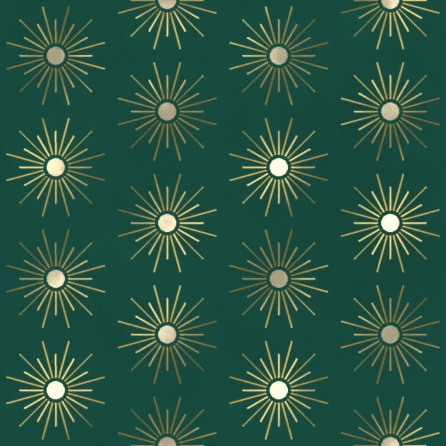 Lytes Radiant Sunburst Wallpaper in Riviera Jade