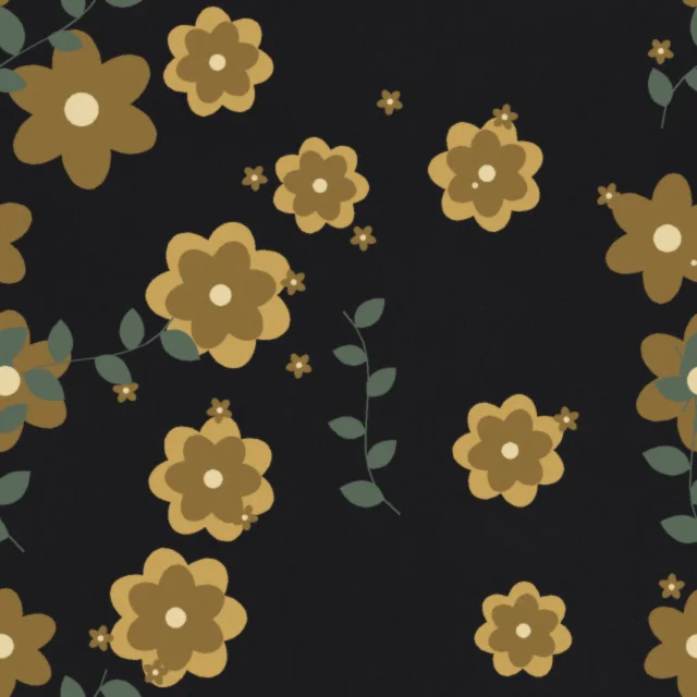Tyntesfield Midnight Peony Wallpaper in Charcoal Gilt